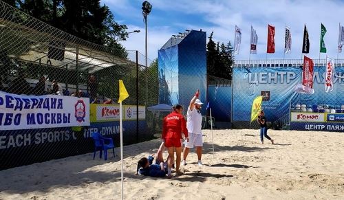 
<p>                                Чемпионат Москвы среди мужчин и женщин по пляжному самбо прошел сегодня на  водном стадионе «Динамо»</p>
<p>                        
